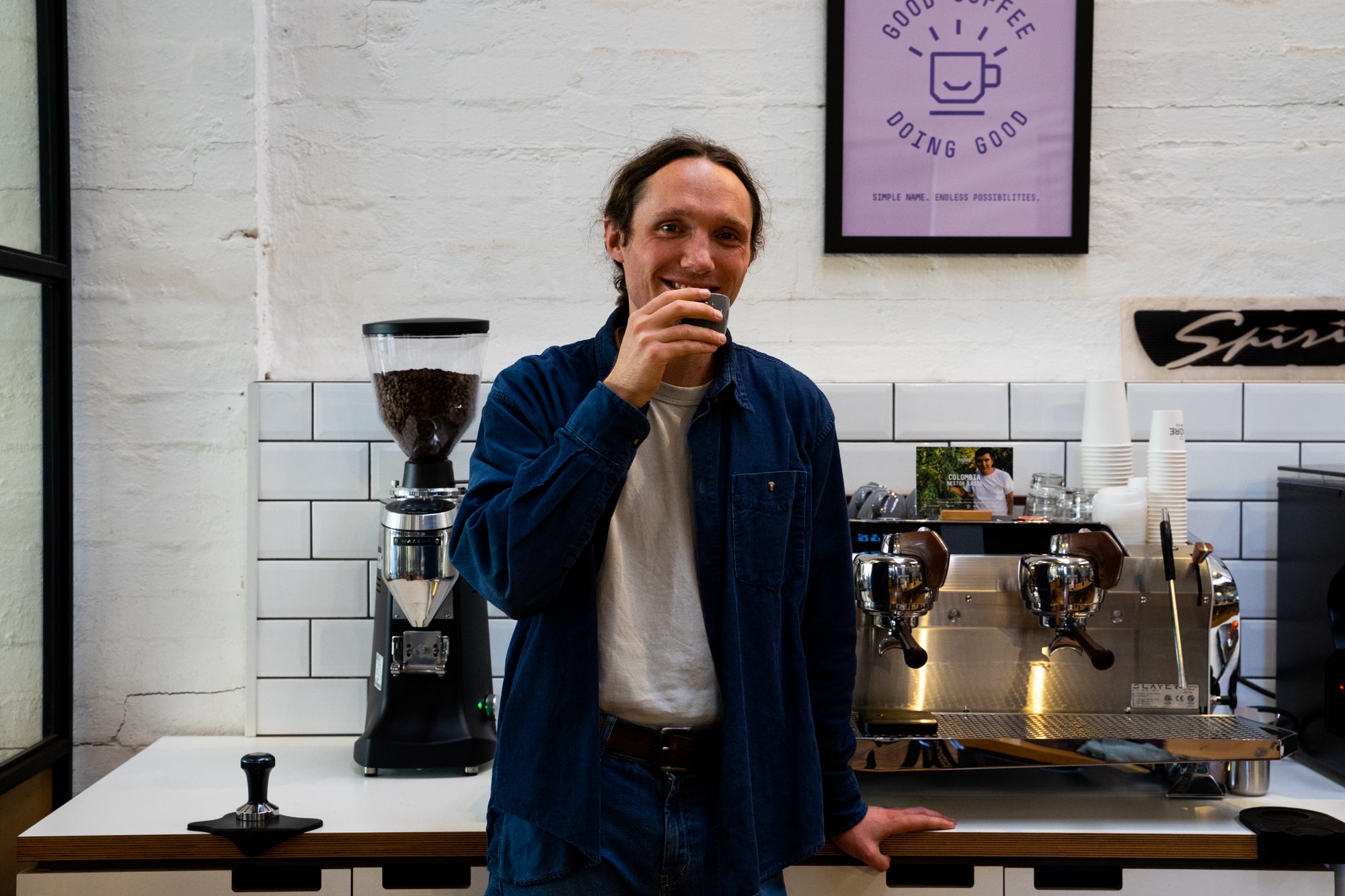 Tom brews our Colombia Nestor Lasso coffee