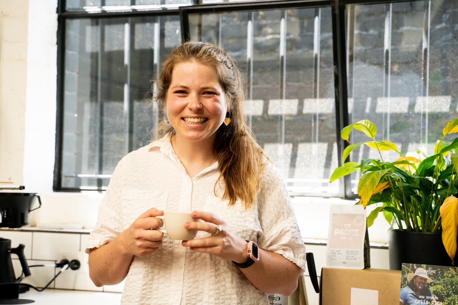 George brews our Costa Rica Las Lajas Finca Calle Liles