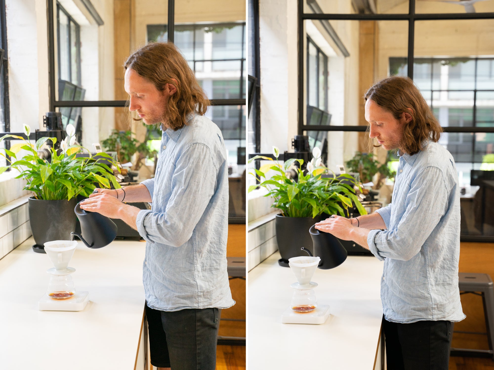 Tom brews our Colombia Javier Rubio