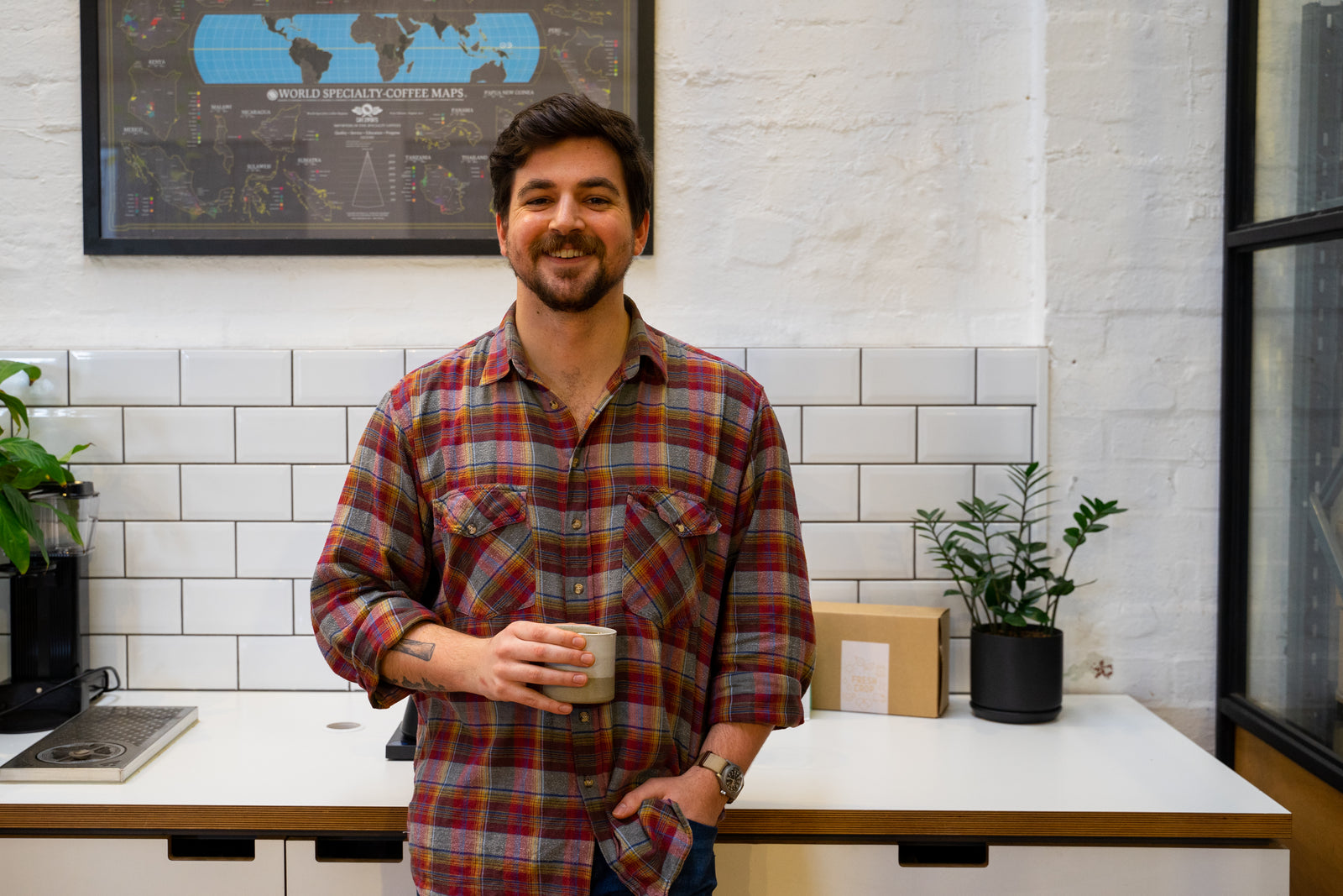 Harry brews our Ethiopia Sidamo Keramo