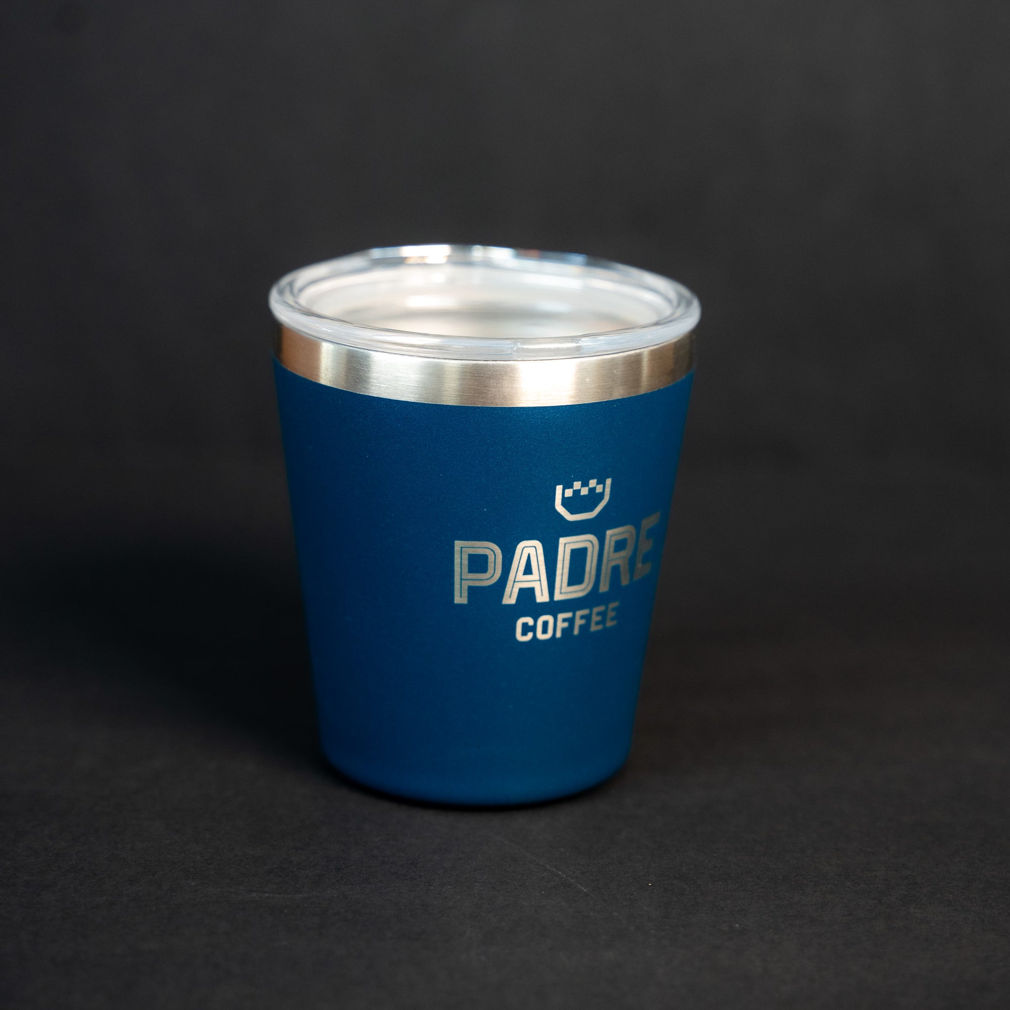 Pargo 8oz Insulated Travel Cup Padre NAVY Laser Engraved