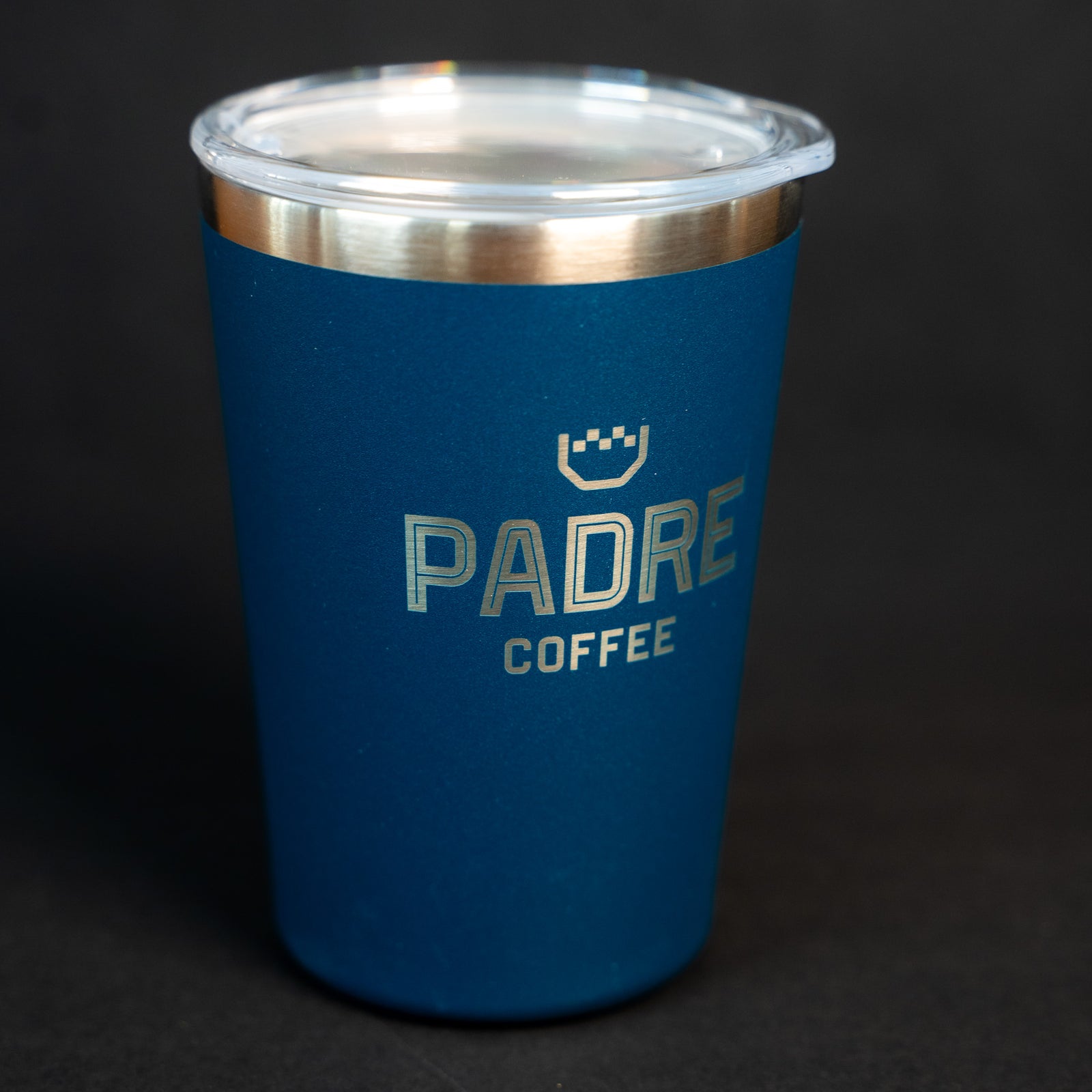 Pargo 12oz Insulated Travel Cup Padre NAVY Laser Engraved