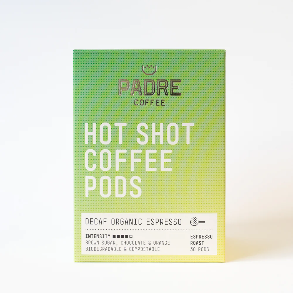 Hot Shot Coffee Pods - Decaf Organic