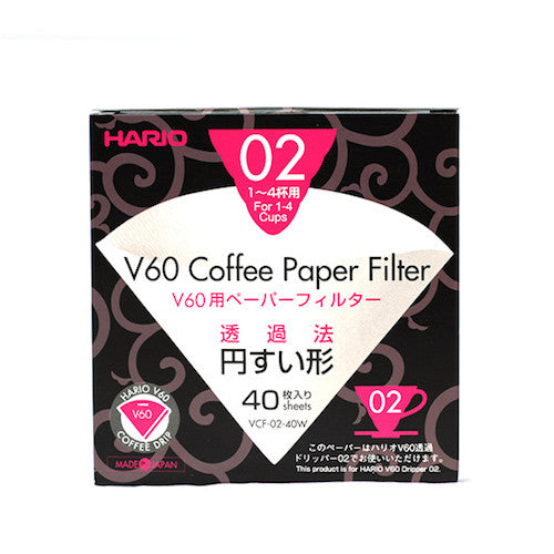 Hario V60 Filters 2 Cup (40 pack)